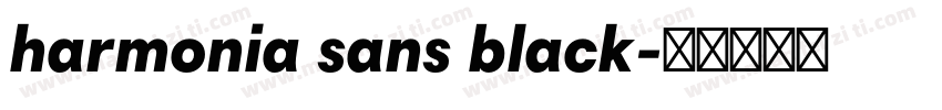 harmonia sans black字体转换